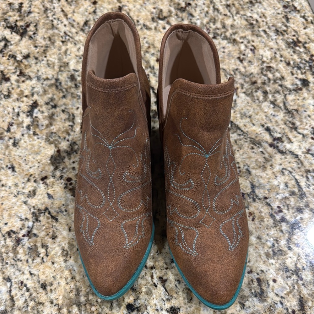 Brown Suede Ankle Boots